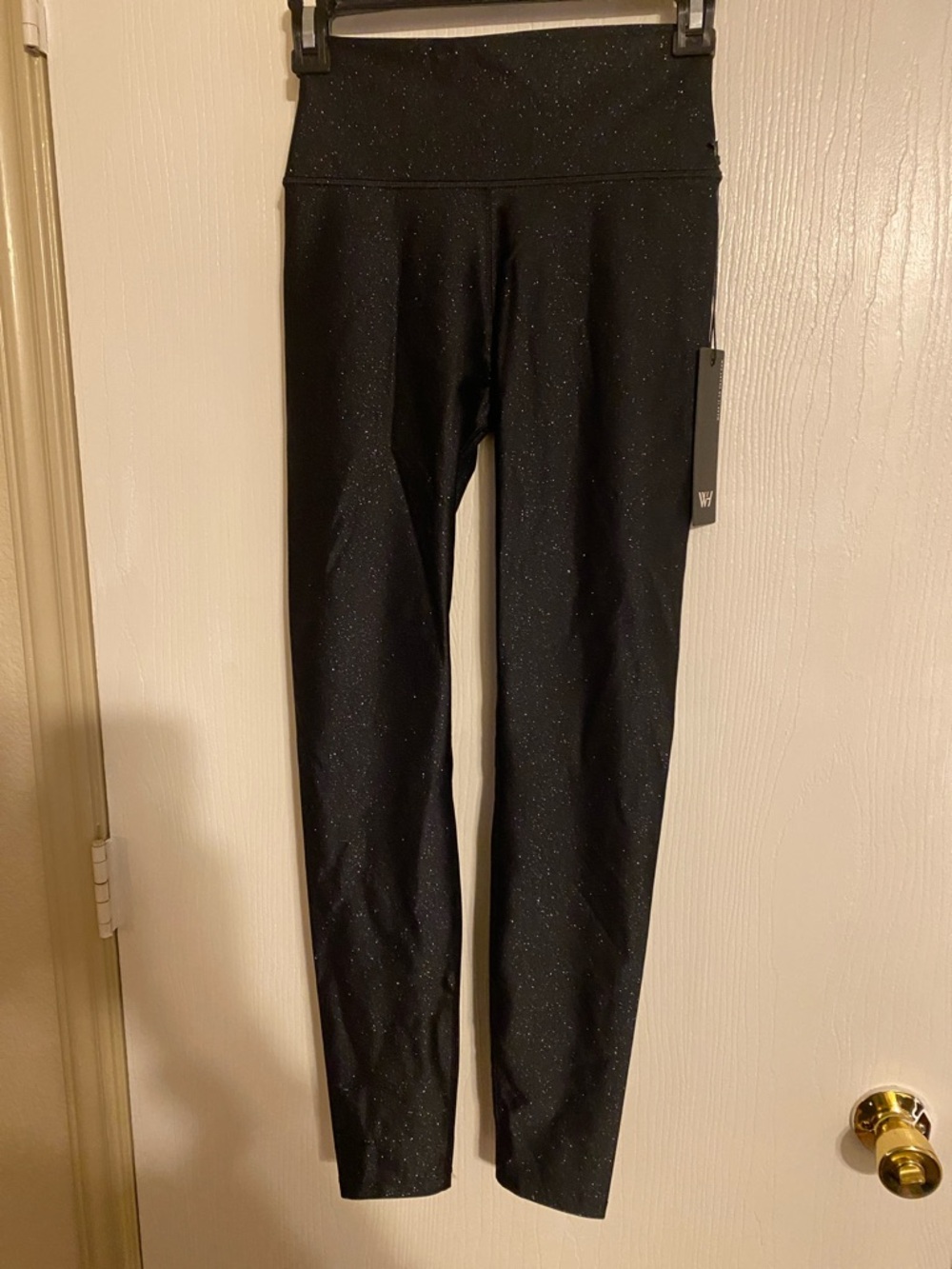 Sparkle Black High-Waist Leggings